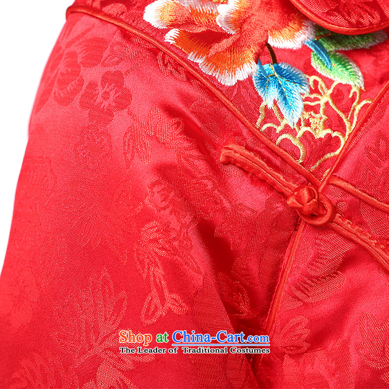 I should be grateful if you would have small counters Wang new winter clothing children embroidery lapel rattled the red 150/146-155cm/, W2420D Services Wang small lotus , , , shopping on the Internet