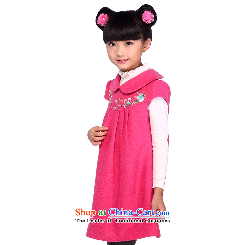 I should be grateful if you would have the small children's wear Wang autumn and winter vests skirt dresses, forming the girl child skirt autumn and winter skirts of red 140/136-145cm/, X4429N Wang small lotus , , , shopping on the Internet