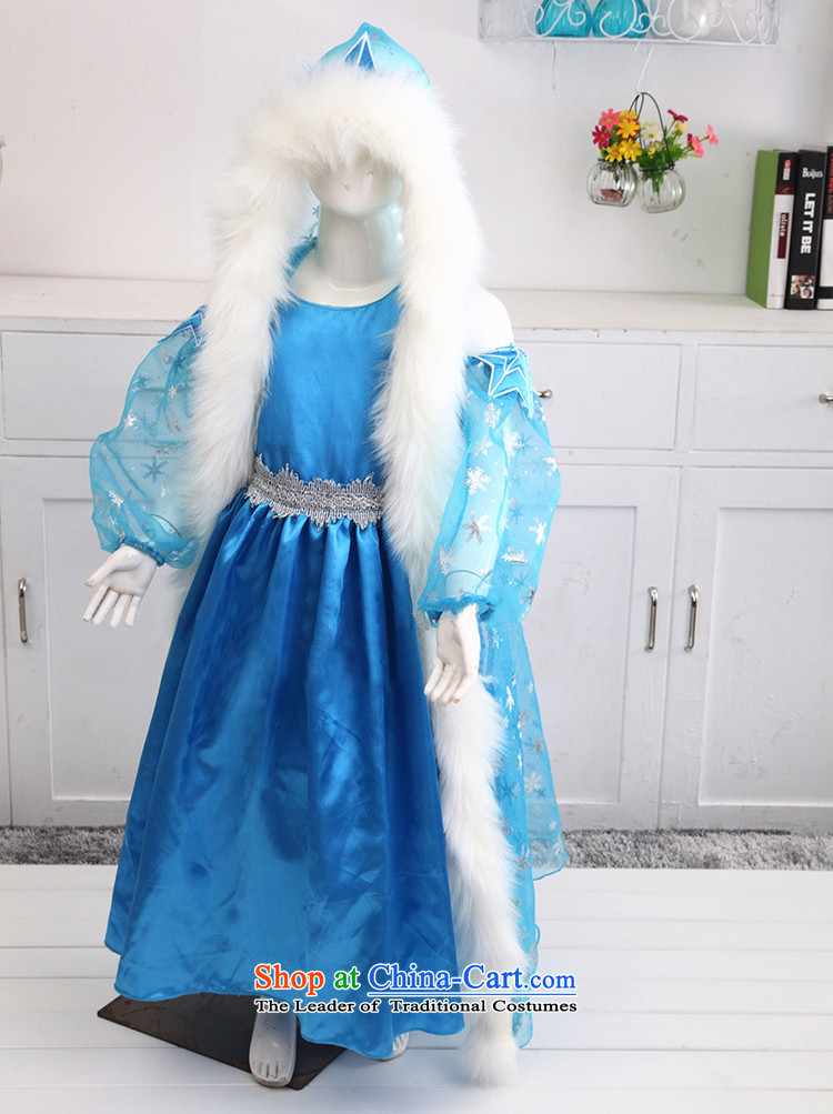 New Year gift of snow and ice girls skirt elsa dresses Christmas Maomao collar Aisha Princess skirt show services dress skirt costumes split three piece + silver crown 3 piece 140 pictures, prices, brand platters! The elections are supplied in the national character of distribution, so action, buy now enjoy more preferential! As soon as possible.