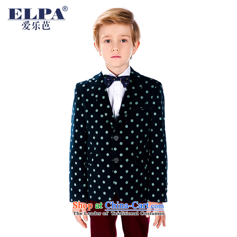Elpa?autumn and winter new children's wear boys corduroy corduroy thick Suits Small suit Flower Girls will dress?NXB0026C 155
