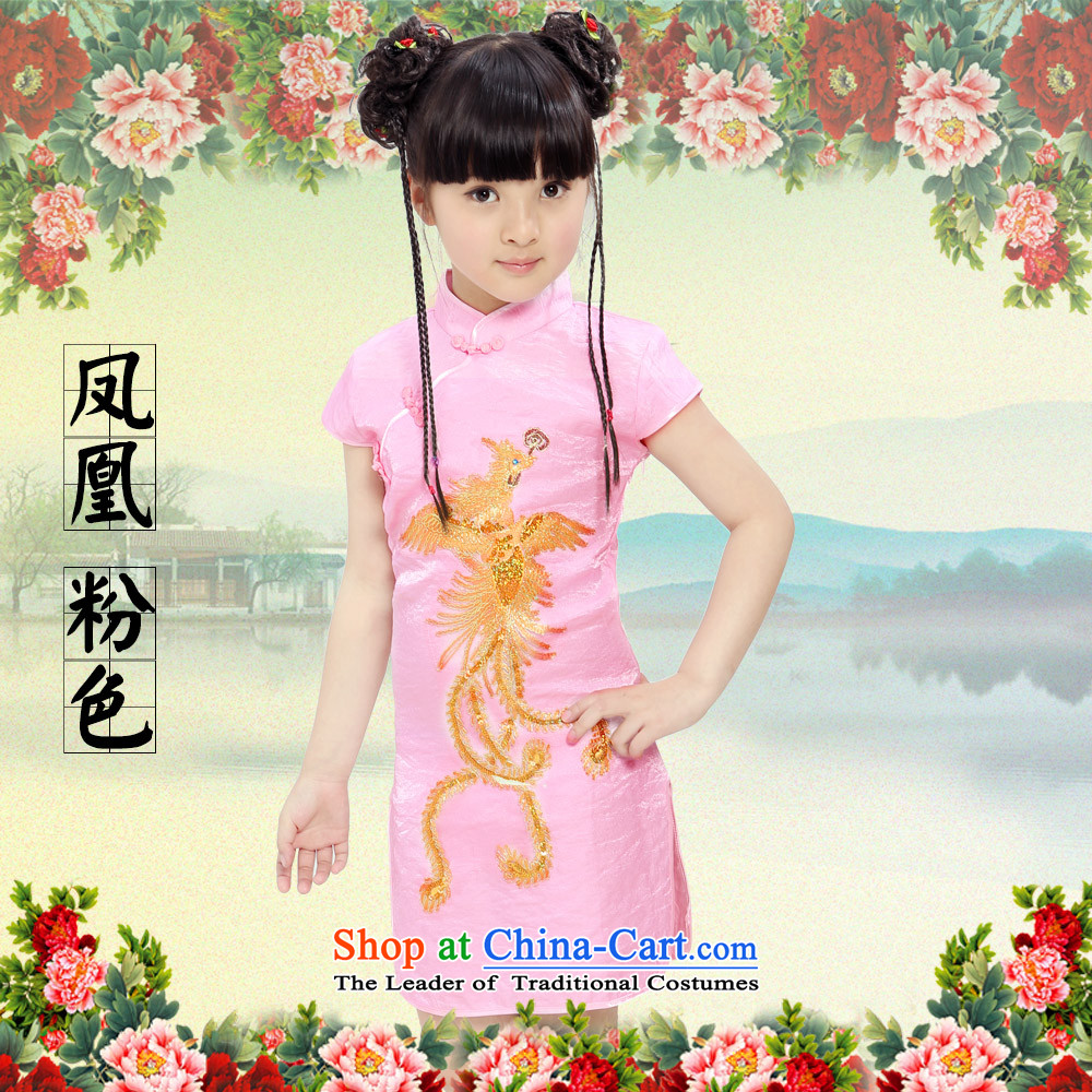 Beautiful dolls Soo children by 2015 girls qipao summer new cotton linen dresses Tang Dynasty Show skirts of peacock red 130 pictures, prices, brand platters! The elections are supplied in the national character of distribution, so action, buy now enjoy more preferential! As soon as possible.