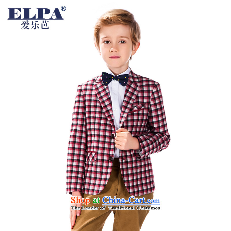Elpa autumn and winter new children's wear boys latticed jacket Suits Small Flower Girls dress NXB0039 will NXB0039B red checkered 165,ELPA,,, shopping on the Internet