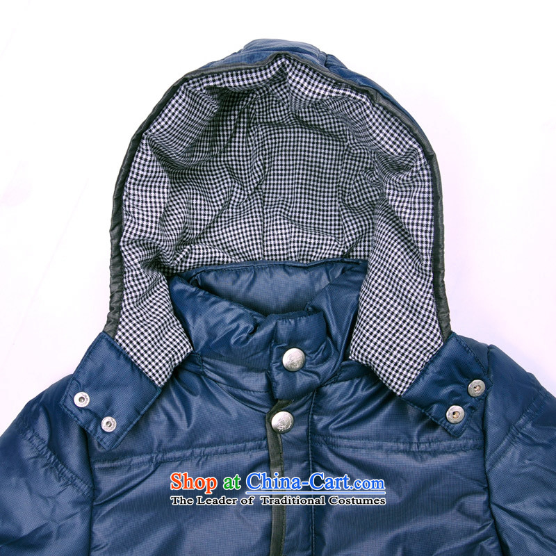 The representatives of Bosnia and of children's wear (domoko) Big Boy Our autumn and winter clothing robe of winter clothing ãþòâ Korean thick out in long cap blue 130cm, large of Bosnia and shopping on the Internet has been pressed.