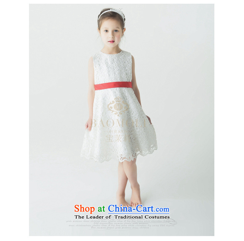 Po Jasmine children dress princess skirt girls show in children's wear skirts will dinner dress lace sleeveless A skirt L15002011 white 140 - chest waist 71 Picture 74., prices, brand platters! The elections are supplied in the national character of distribution, so action, buy now enjoy more preferential! As soon as possible.