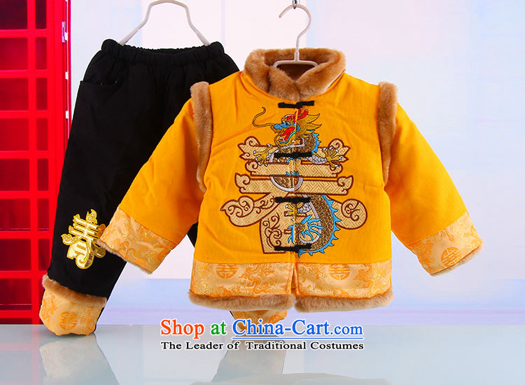 2014 new boys warm spring loaded Tang Yong-thick winter New Year holidays thick national costume 5394 Yellow 110 pictures, prices, brand platters! The elections are supplied in the national character of distribution, so action, buy now enjoy more preferential! As soon as possible.