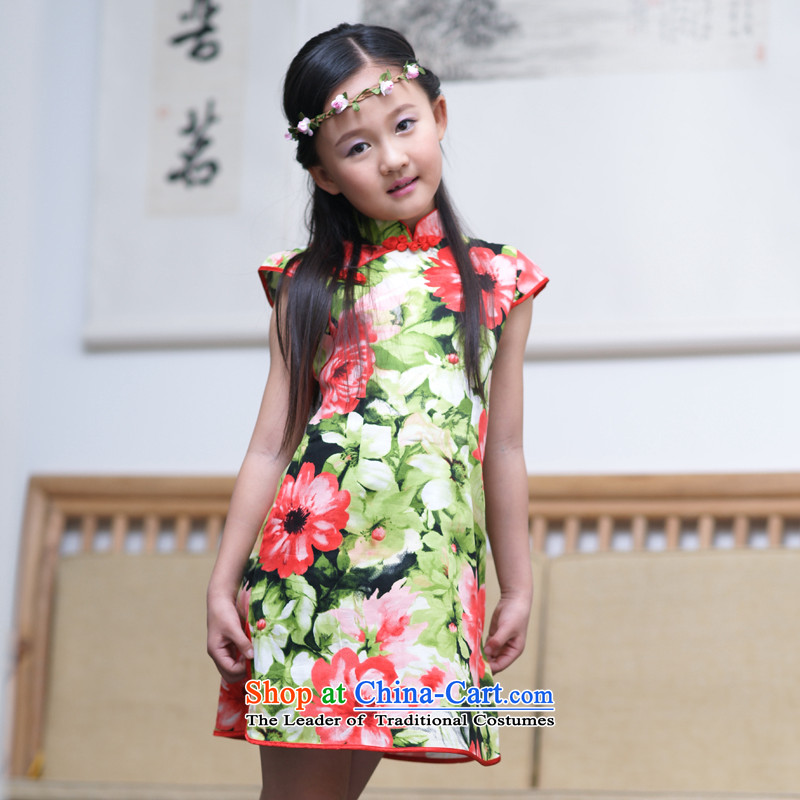 Ethernet-Summer Children pure cotton qipao girls Tang dynasty owara guzheng classical performances will wind laneway Tang dynasty dress Xinyu 150, Ethernet-shopping on the Internet has been pressed.
