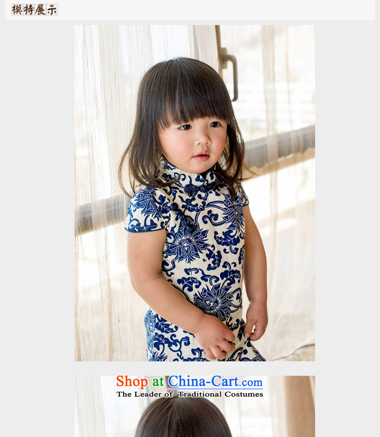 Child Lok Wei spring and summer new child qipao Tang dynasty porcelain girls short-sleeved dresses pure cotton Chinese Antique baby skirt suits 120 pictures, prices, brand platters! The elections are supplied in the national character of distribution, so action, buy now enjoy more preferential! As soon as possible.