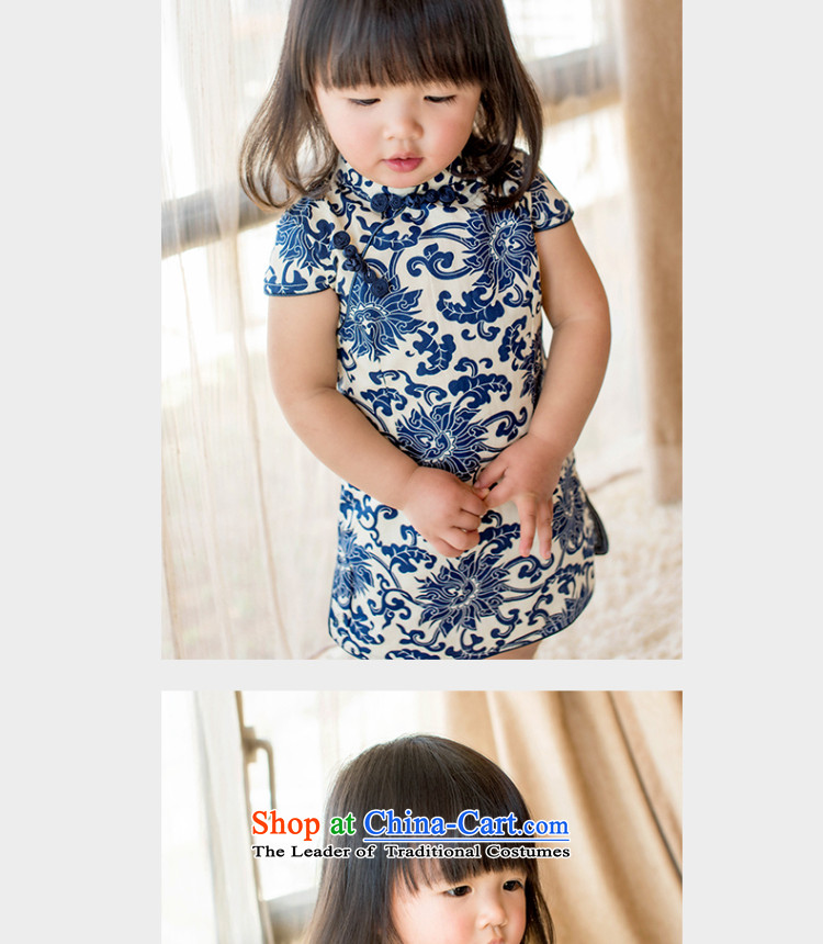 Child Lok Wei spring and summer new child qipao Tang dynasty porcelain girls short-sleeved dresses pure cotton Chinese Antique baby skirt suits 120 pictures, prices, brand platters! The elections are supplied in the national character of distribution, so action, buy now enjoy more preferential! As soon as possible.