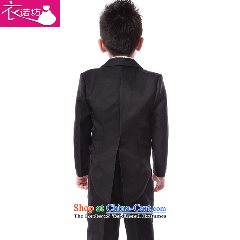 The workshop on children performances yi suit boy autumn and winter pure color kit classic black dovetail Small Business Suit 2015 New no vest 5 piece (color) 150, Yi, message Square shopping on the Internet has been pressed.