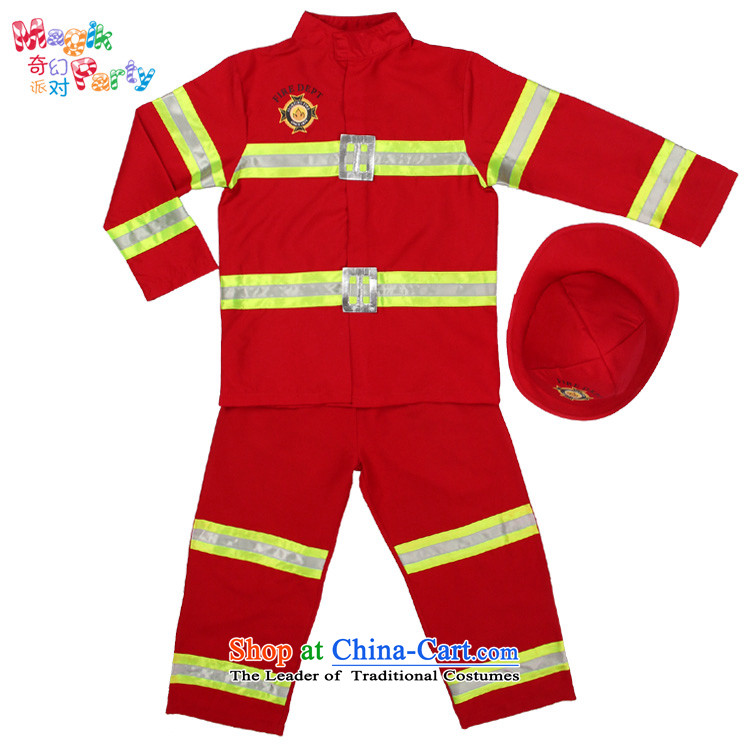 Fantasy Party festival costumes boys birthday gift for the kindergarten the boy costumes performed the role play small Firemen wearing blue 120cm(5-6 code) Picture, prices, brand platters! The elections are supplied in the national character of distribution, so action, buy now enjoy more preferential! As soon as possible.