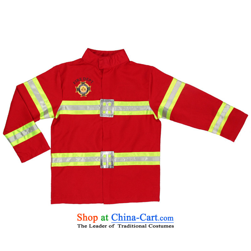 Fantasy Party festival costumes boys birthday gift for the kindergarten the boy costumes performed the role play small Firemen wearing blue 120cm(5-6 code), a party (magikparty) , , , shopping on the Internet