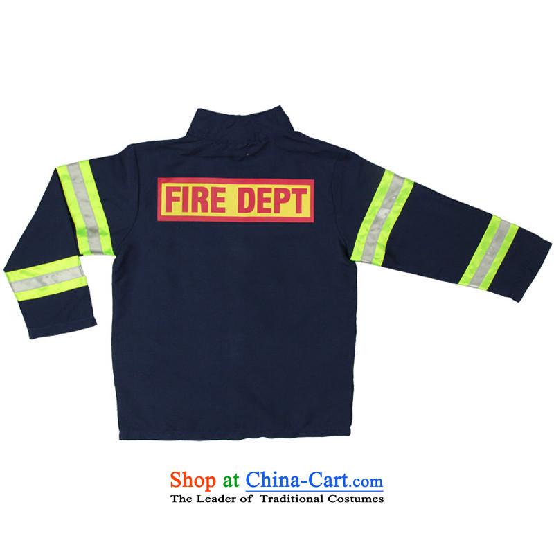 Fantasy Party festival costumes boys birthday gift for the kindergarten the boy costumes performed the role play small Firemen wearing blue 120cm(5-6 code), a party (magikparty) , , , shopping on the Internet