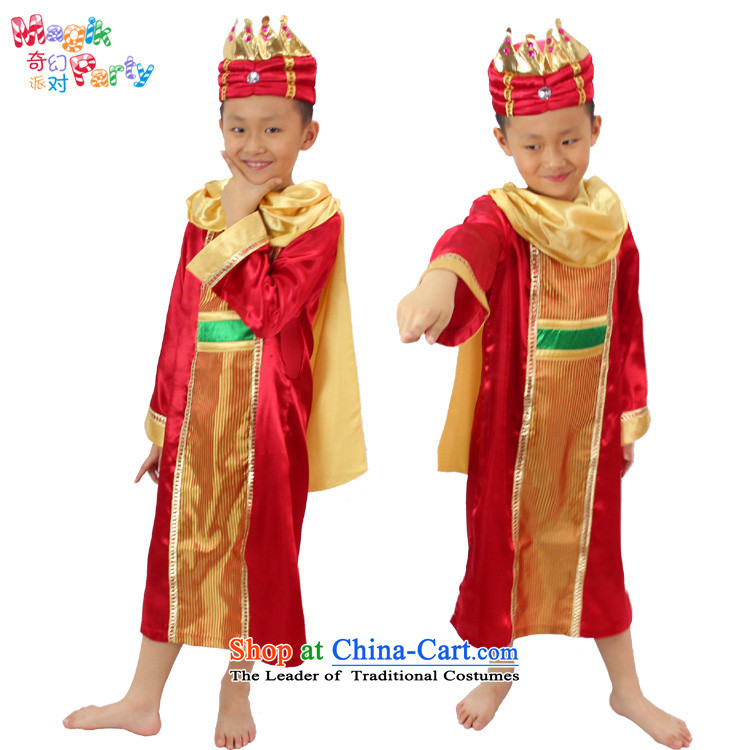 Fantasy party, the Bangwei clothing fashions show the role play kindergarten Photographic Dress prince King small red dress uniform 130cm(9-10 code) Picture, prices, brand platters! The elections are supplied in the national character of distribution, so action, buy now enjoy more preferential! As soon as possible.
