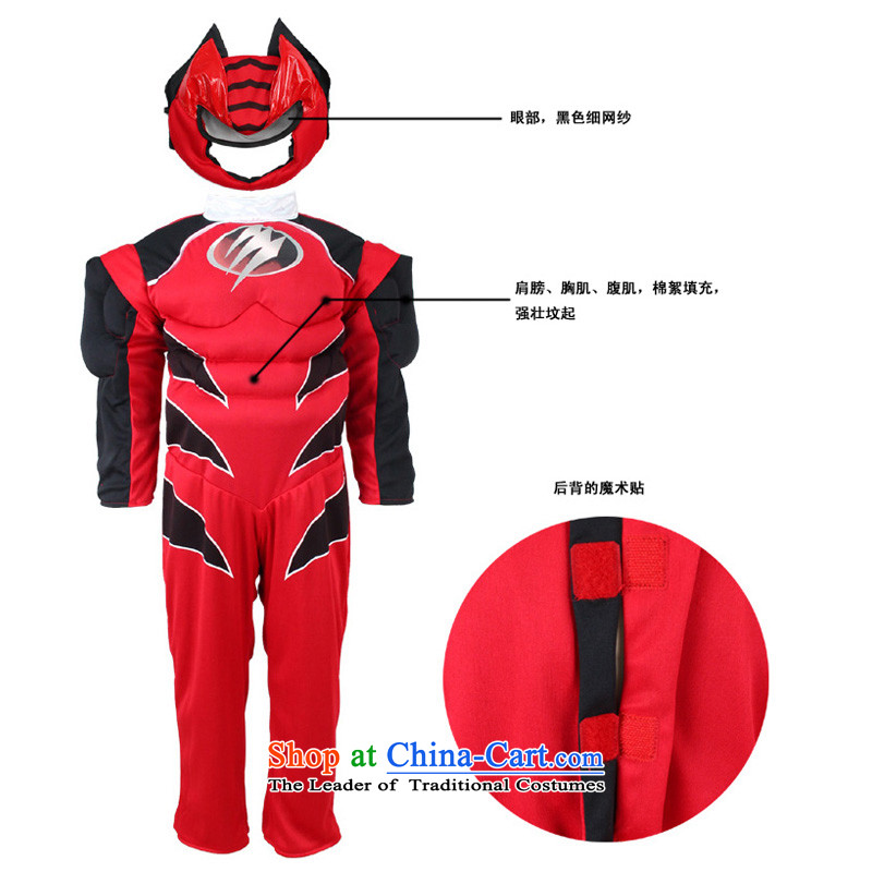 Fantasy Party festival costumes Boys School performance apparel masquerade clothing iron man duplex Superman red - black two can penetrate 130cm(9-10 code), a party (magikparty) , , , shopping on the Internet
