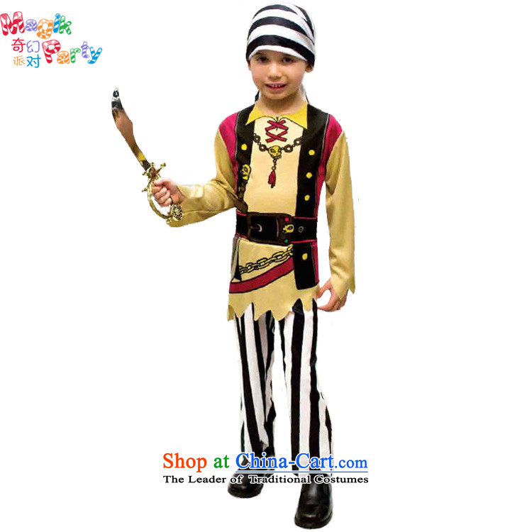 Fantasy Party festival costumes kindergarten masquerade clothing master role play boys between red and white with pirates terms 130cm photo, prices, brand platters! The elections are supplied in the national character of distribution, so action, buy now enjoy more preferential! As soon as possible.
