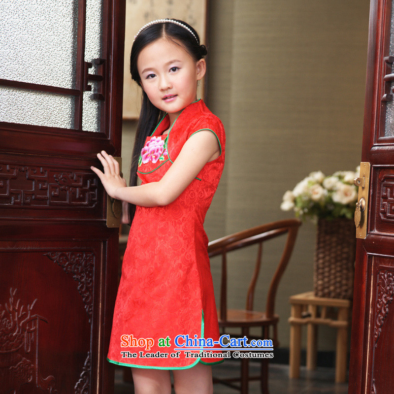 Ethernet-China wind improved small children shawl embroidered cotton jacquard cheongsam girls classic skirt dream Tianxiang Series of color Loja 160 Ethernet-shopping on the Internet has been pressed.