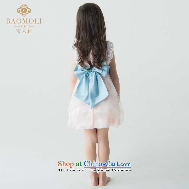 Jasmine children's wear dresses po flower girl children princess skirt girls show services services will double dance blue Bow Tie L15001012 toner Orange 170 custom, Jasmine (BAOMOLI PO) , , , shopping on the Internet