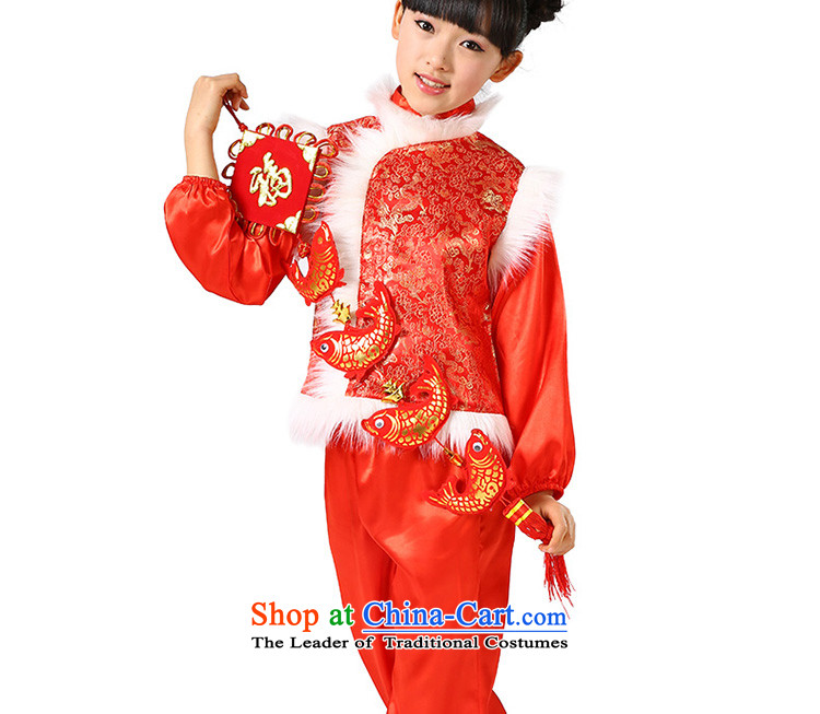 New Year's children will show early childhood services nation macrame serving children Christmas clothing yangko girls red with traditional charge 130 pictures, prices, brand platters! The elections are supplied in the national character of distribution, so action, buy now enjoy more preferential! As soon as possible.