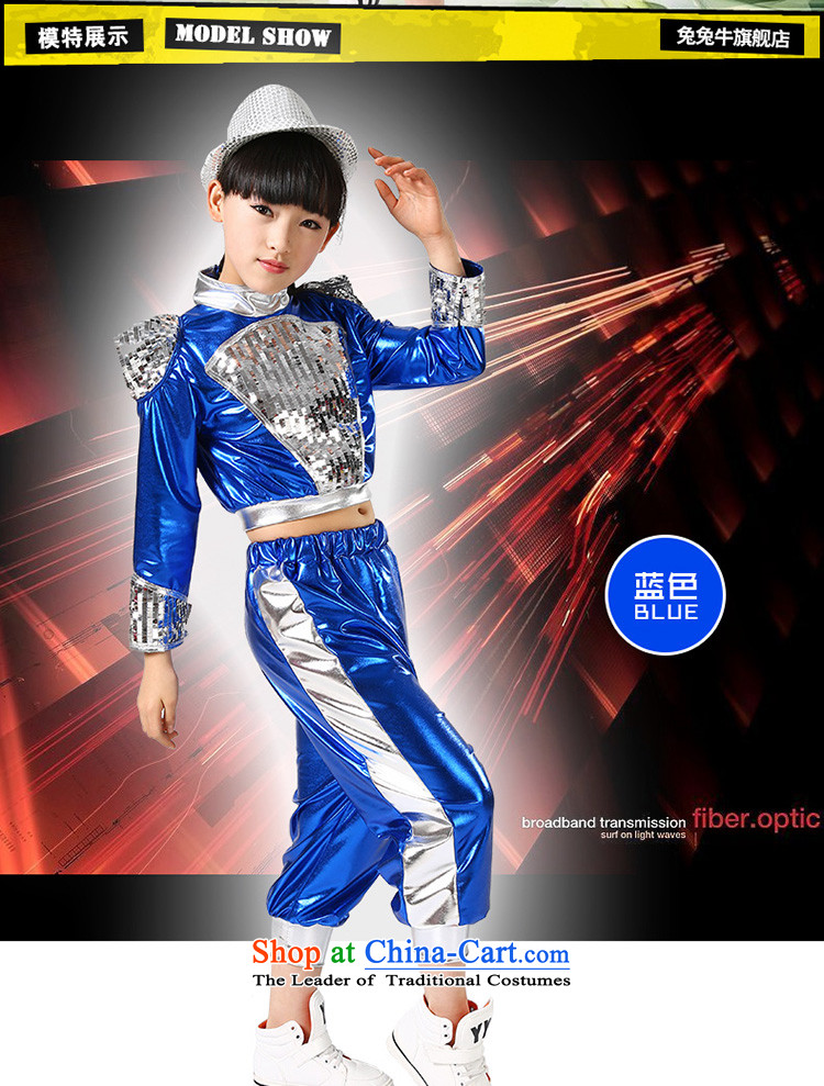 New Year's children jazz dance performances to girls jazz dance costumes street children dance wearing boy will long-sleeved blue with both men and women, 140 pictures, prices, brand platters! The elections are supplied in the national character of distribution, so action, buy now enjoy more preferential! As soon as possible.