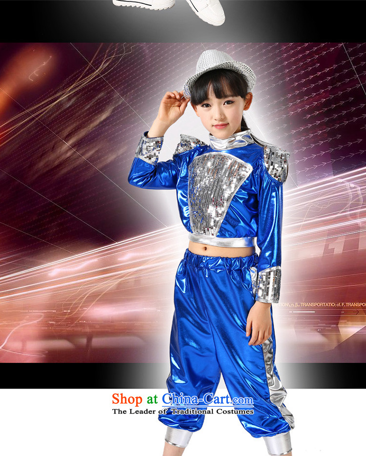New Year's children jazz dance performances to girls jazz dance costumes street children dance wearing boy will long-sleeved blue with both men and women, 140 pictures, prices, brand platters! The elections are supplied in the national character of distribution, so action, buy now enjoy more preferential! As soon as possible.
