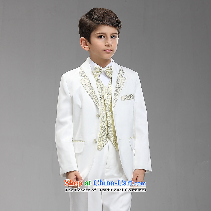 Recalling that disarmament Ms Audrey Eu suit dress boy children Korean children during the spring and autumn and winter of CUHK child Flower Girls small suits platinum suits kit is designed to be a genuine upscale platinum cabinet suits kit 90-105cm recom