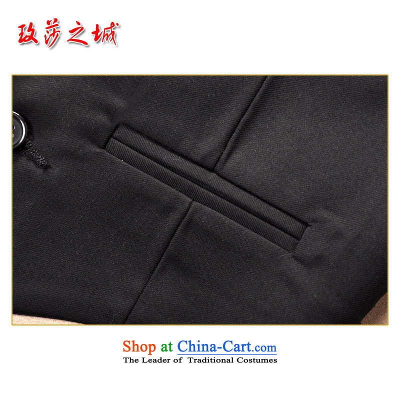 Kids pure black rounded, a boy performances at shoulder children performances small vest soft palace silk fabric can be tailored black, the city of Windsor shopping on the Internet has been pressed.