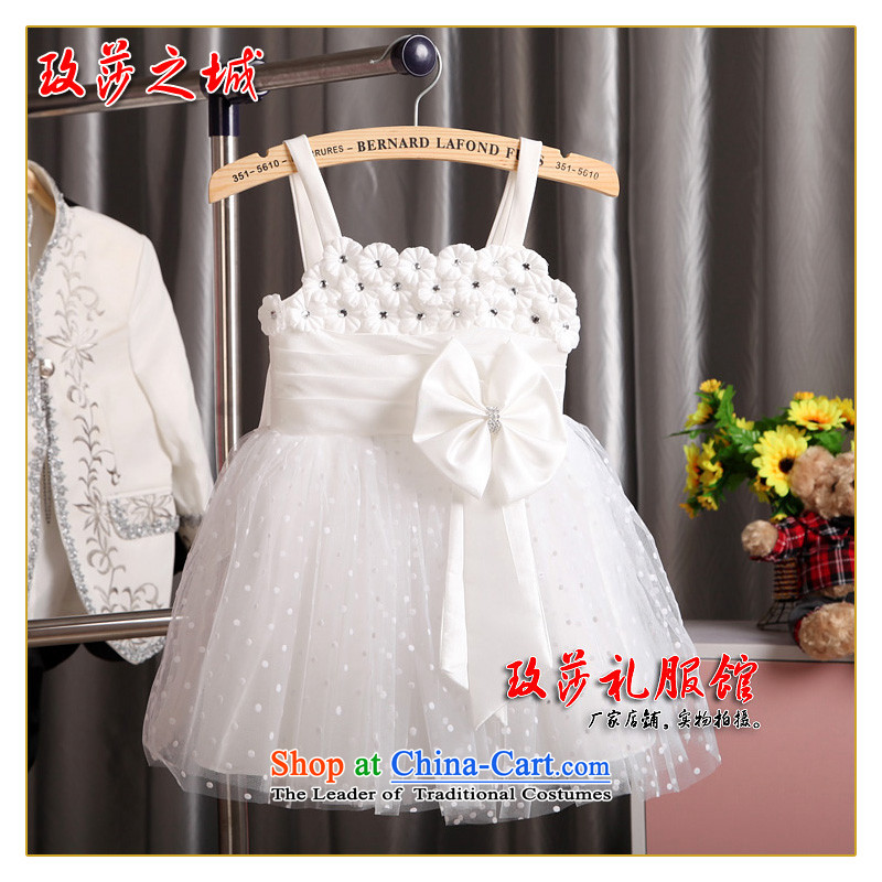 White humorous student activities show the princess skirt skirt wedding flower girls serving white petals with shoulders with the super star ribbons White gauze 140 Elizabeth City has been pressed in the Online Shopping