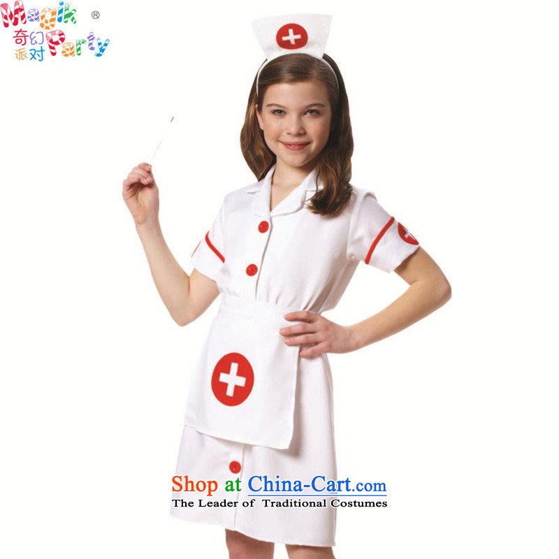 Fantasy Halloween costume party girls show services primary cultural performances Role Play Dress Photography girls Doctors serving nurse uniform white 110cms code, a party (magikparty) , , , shopping on the Internet