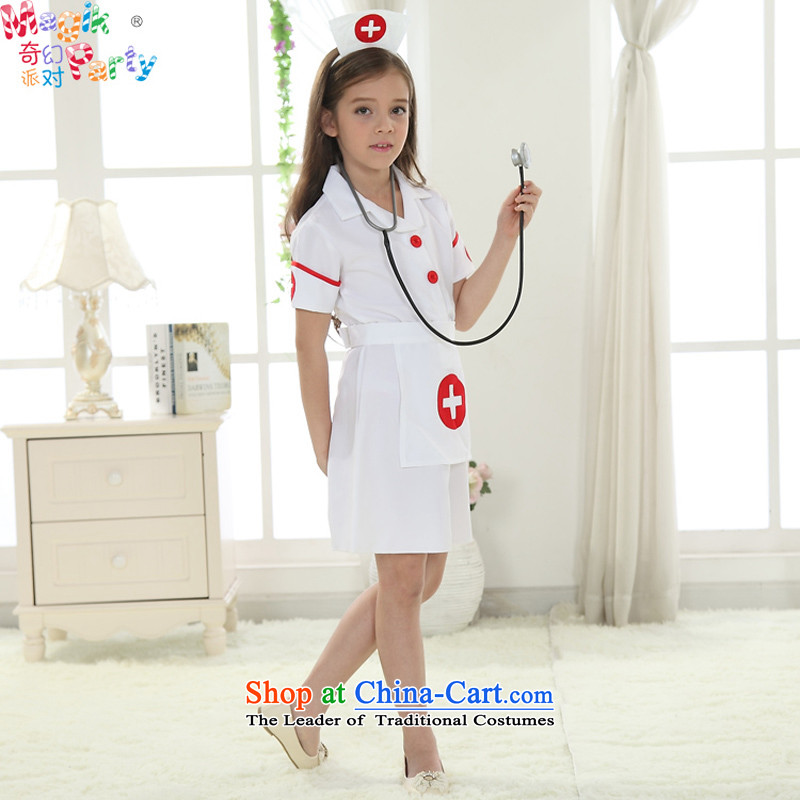 Fantasy Halloween costume party girls show services primary cultural performances Role Play Dress Photography girls Doctors serving nurse uniform white 110cms code, a party (magikparty) , , , shopping on the Internet