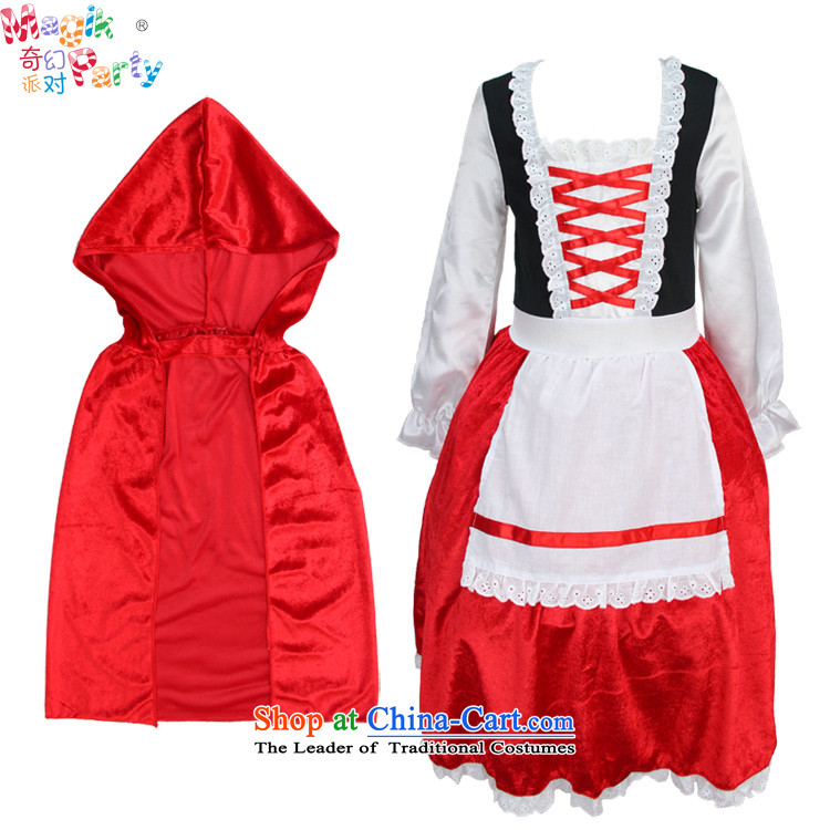 The fantasy of the girl child, children were clothing will play for gathering service photography costumes masquerade costumes of Little Red Riding Hood, red 135cm(9-10 code) Picture, prices, brand platters! The elections are supplied in the national character of distribution, so action, buy now enjoy more preferential! As soon as possible.