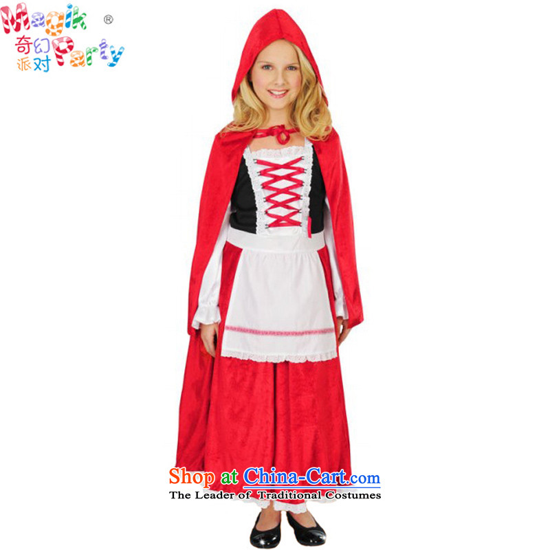 The fantasy of the girl child, children were clothing will play for gathering service photography costumes masquerade costumes of Little Red Riding Hood, red ), a code 135cm(9-10 party (magikparty) , , , shopping on the Internet