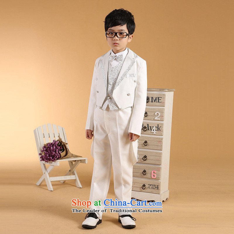 The property has properties speaking children wedding will 2015 frock coat t-shirt, a pair of girdles Tie Kit Flower Girls dress moderator to live piano music with a white dress 150cm, Monogatari (wuyouwuyu) , , , shopping on the Internet