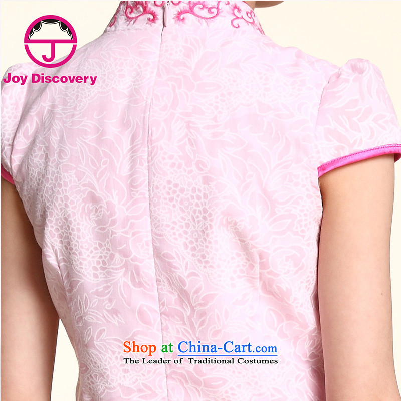 Embroidered Tang dynasty porcelain cheongsam pink 160 bu-bu discovery (joydiscovery) , , , shopping on the Internet