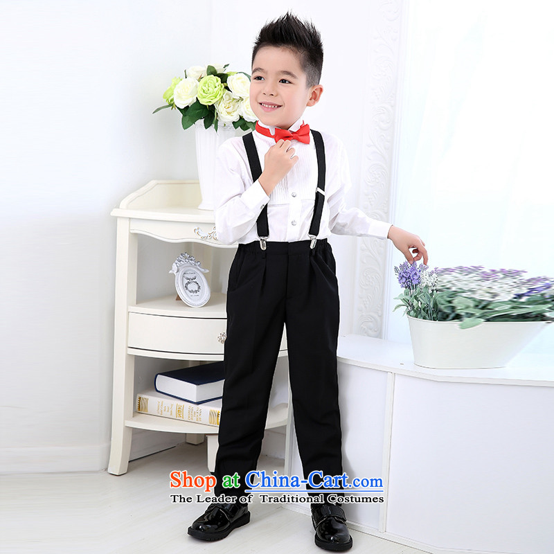 The Workshop 2015 Spring Yi New wedding dresses Kit Flower Girls Boys Flower Girls dress boy kit flower girl children's wear shirts jumpsuits Kit Male dress white 140 Yi Mano Square shopping on the Internet has been pressed.