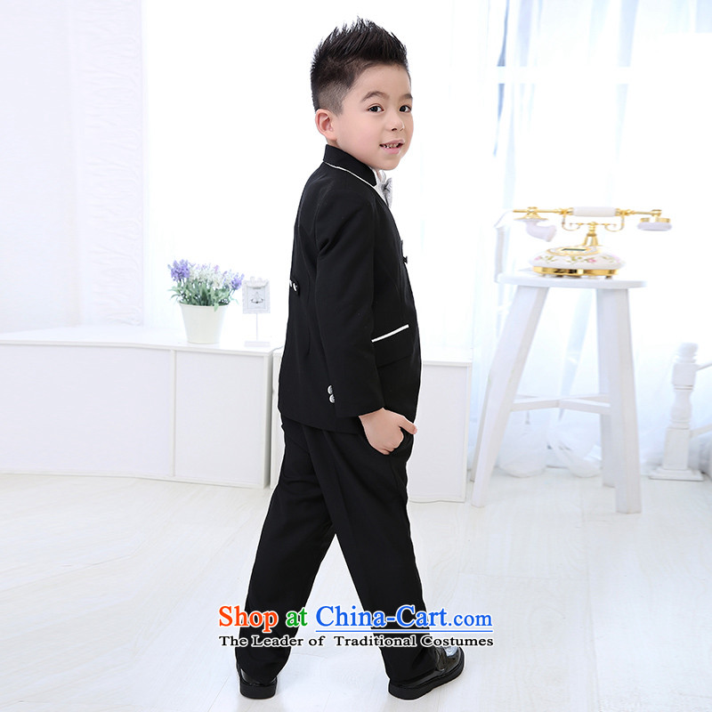 The workshop on yi Flower Girls dress boy children's classical lounge 5 piece silver trimming will fall in a small black suit the Square , , , 150 , Yi shopping on the Internet