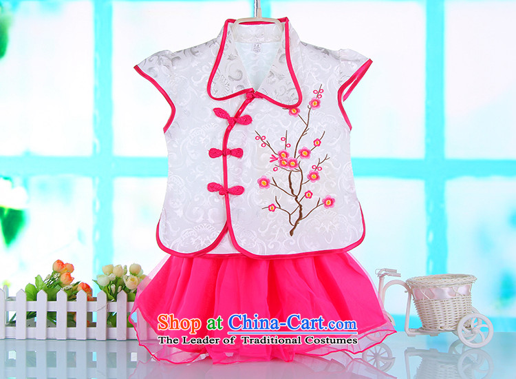 The new baby short-sleeved Tang Dynasty Package Summer Children of Ethnic Chinese Tang dynasty clothing improved girls Tang dynasty summer white pictures, prices, 100cm brand platters! The elections are supplied in the national character of distribution, so action, buy now enjoy more preferential! As soon as possible.