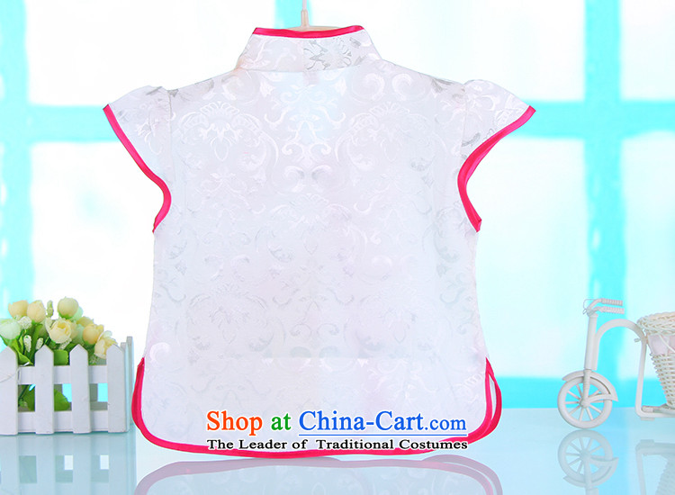 The new baby short-sleeved Tang Dynasty Package Summer Children of Ethnic Chinese Tang dynasty clothing improved girls Tang dynasty summer white pictures, prices, 100cm brand platters! The elections are supplied in the national character of distribution, so action, buy now enjoy more preferential! As soon as possible.