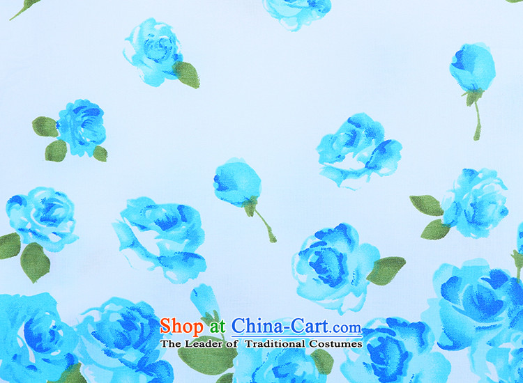 The Girl Child Child Child new baby CUHK summer porcelain pure cotton qipao Tang dynasty guzheng will dress porcelain blue 140 pictures, prices, brand platters! The elections are supplied in the national character of distribution, so action, buy now enjoy more preferential! As soon as possible.