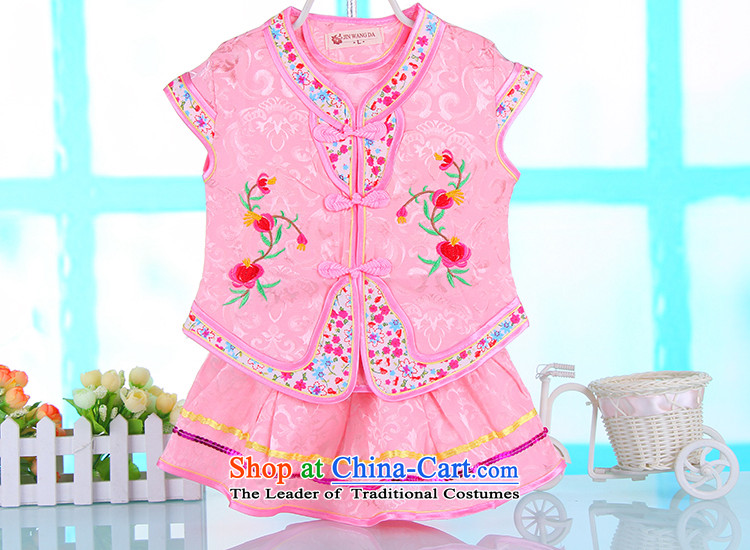 2015 New Summer Children Tang dynasty embroidery girls short-sleeved shirts kit children's wear stage costumes will 1209 pink 100 pictures, prices, brand platters! The elections are supplied in the national character of distribution, so action, buy now enjoy more preferential! As soon as possible.