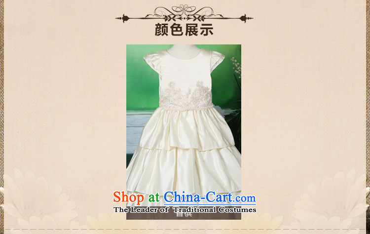 Tien Po children's wear skirts princess new 2015 girls dress wedding dress princess children skirt dress skirt dresses champagne 140cm photo, prices, brand platters! The elections are supplied in the national character of distribution, so action, buy now enjoy more preferential! As soon as possible.