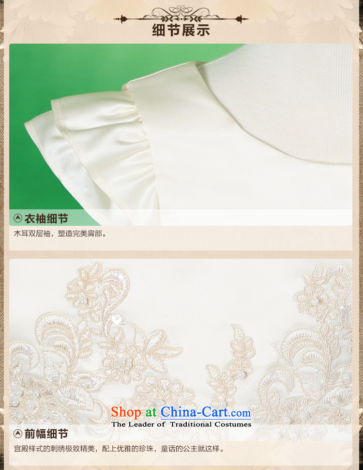Tien Po children's wear skirts princess new 2015 girls dress wedding dress princess children skirt dress skirt dresses champagne 140cm photo, prices, brand platters! The elections are supplied in the national character of distribution, so action, buy now enjoy more preferential! As soon as possible.