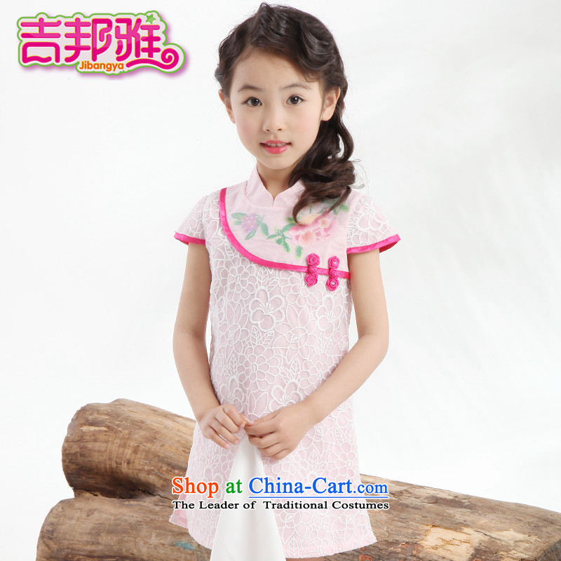 Yoshikuni ya 2015 Summer new women's CUHK child China wind will dress qipao gown skirt dance service embroidery GQ15022415 pink 150, Benjamin (JIBANGYA Gil) , , , shopping on the Internet