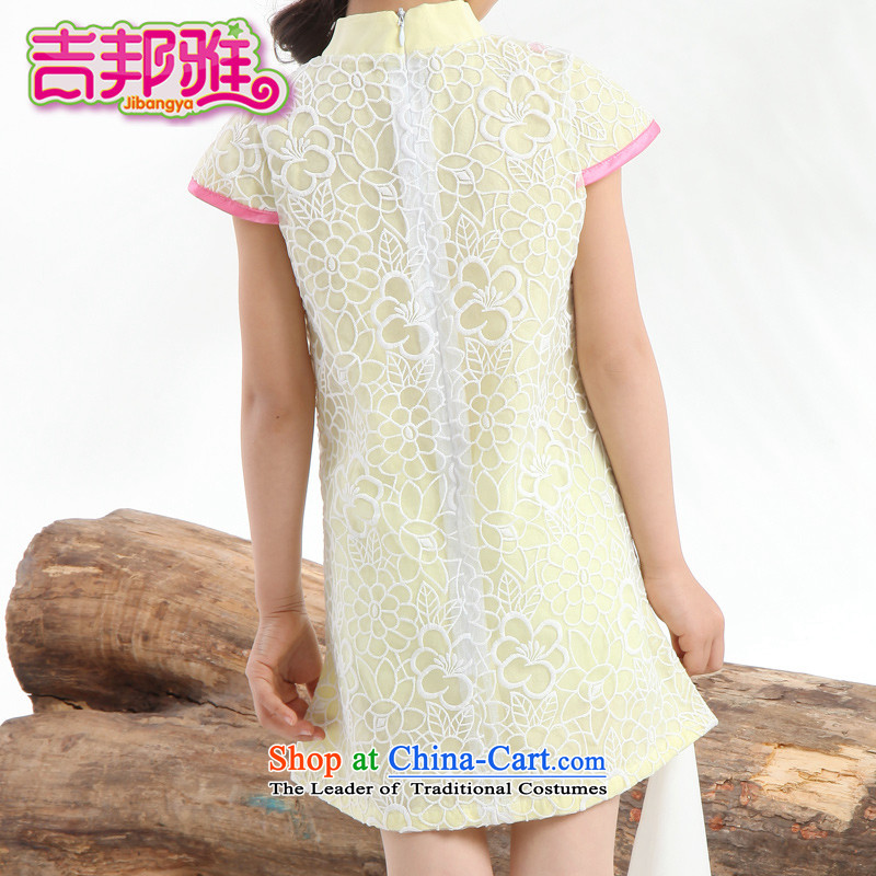 Yoshikuni ya 2015 Summer new women's CUHK child China wind will dress qipao gown skirt dance service embroidery GQ15022415 pink 150, Benjamin (JIBANGYA Gil) , , , shopping on the Internet