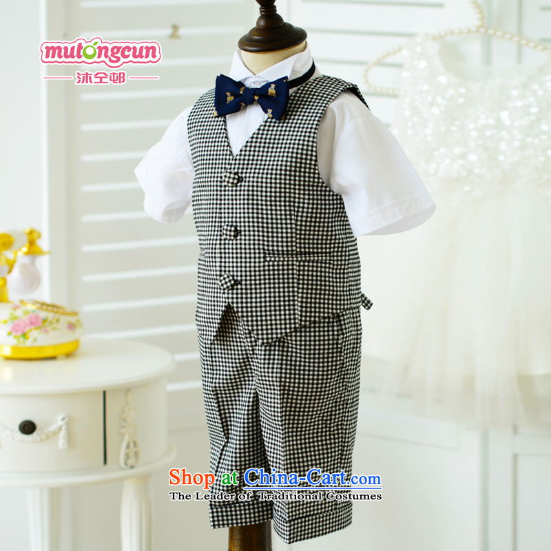 Bathing in the Korean version of the staff of the estate of the children's wear dress shorts, a boy Kit Flower Girls dresses, will long-sleeved shirt 100cm, MJ06 warmly welcomes estate shopping on the Internet has been pressed.