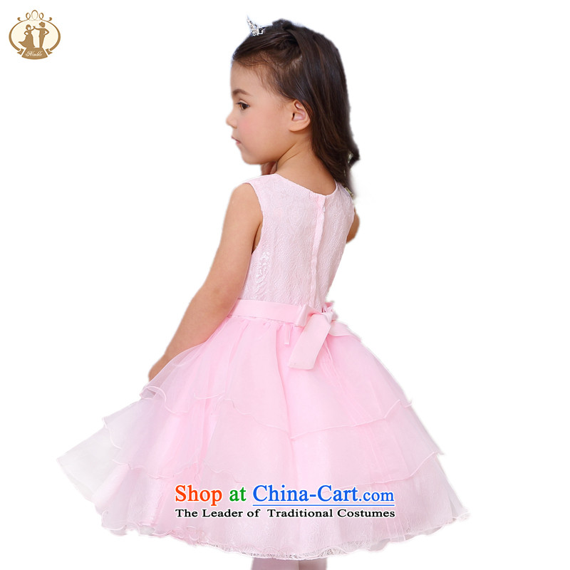 Tien Po girls dress skirt the  new 2015 high-end princess dresses sweet skirt summer, children the skirt of age babies show skirt pink 90cm, Tien Bo (nimble) , , , shopping on the Internet