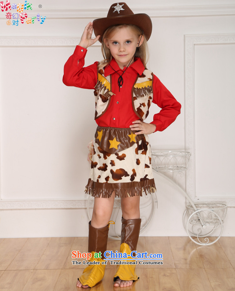 Fantasy to celebrate Children's Day to send girls costumes denim dress photography show apparel female cowboy kindergarten Sergeant Sergeant Denim Women's clothes 130(9-10 code) Picture, prices, brand platters! The elections are supplied in the national character of distribution, so action, buy now enjoy more preferential! As soon as possible.