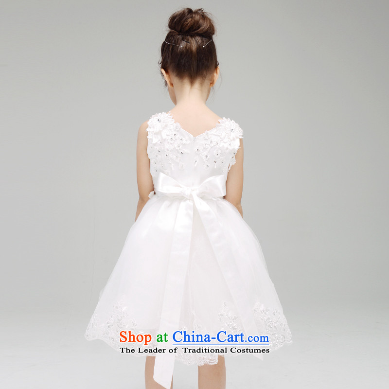 For rabbits 2015 girls spring, dresses 610 children will children dress skirt girls lace white 150cm(145-155cm wedding dress), is a lovely Princess (qiaojiatu rabbits) , , , shopping on the Internet