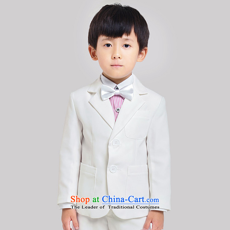 For rabbits children suit male Flower Girls dress children's wear new Korean version of large suit male half small children who wedding dress dress jacket white white 140cm(135-145cm), spring and autumn for rabbits (qiaojiatu) , , , shopping on the Intern
