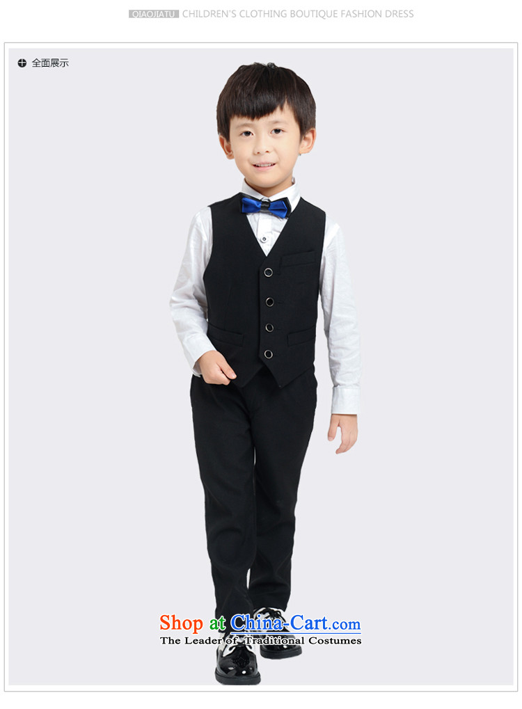 For rabbits Korean new Children's dress suit small packaged new black vest jacket Flower Girls from red shirt with banquet black suit 110cm(105-115cm) picture, prices, brand platters! The elections are supplied in the national character of distribution, so action, buy now enjoy more preferential! As soon as possible.