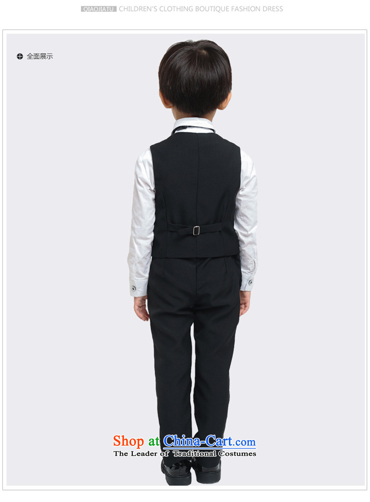 For rabbits Korean new Children's dress suit small packaged new black vest jacket Flower Girls from red shirt with banquet black suit 110cm(105-115cm) picture, prices, brand platters! The elections are supplied in the national character of distribution, so action, buy now enjoy more preferential! As soon as possible.